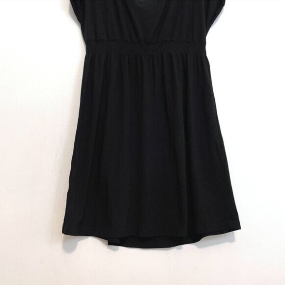 VENUS Printed Beach Dress Empire Waist Dress / Swimsuit Cover Up Black Boho XL - Picture 11 of 12